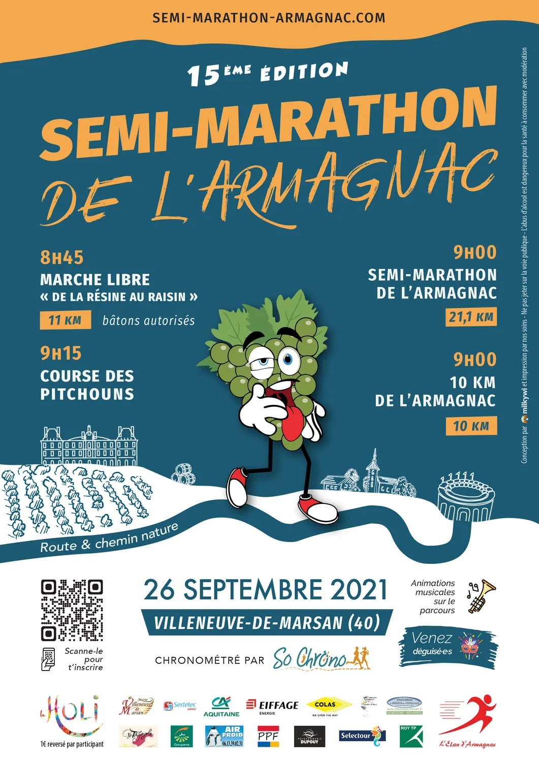 Semi Marathon De L Armagnac To Villeneuve De Marsan The 26 09 2021 Landes Holidays